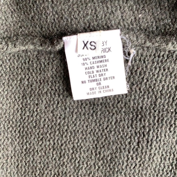 Organic by John Patrick Khaki Green Longline Shrug - Picture 5 of 5